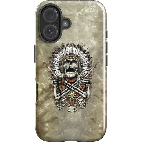 Liquid Blue Tribal Beats iPhone 16 Impact Case